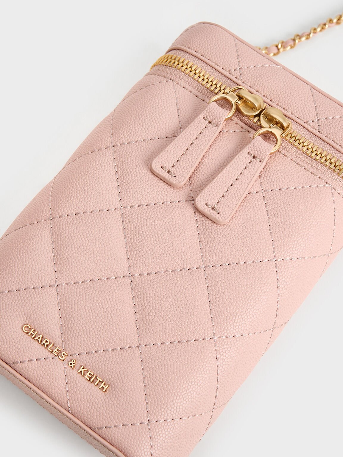 Mini Apfra Quilted Elongated Bag, Pink, hi-res