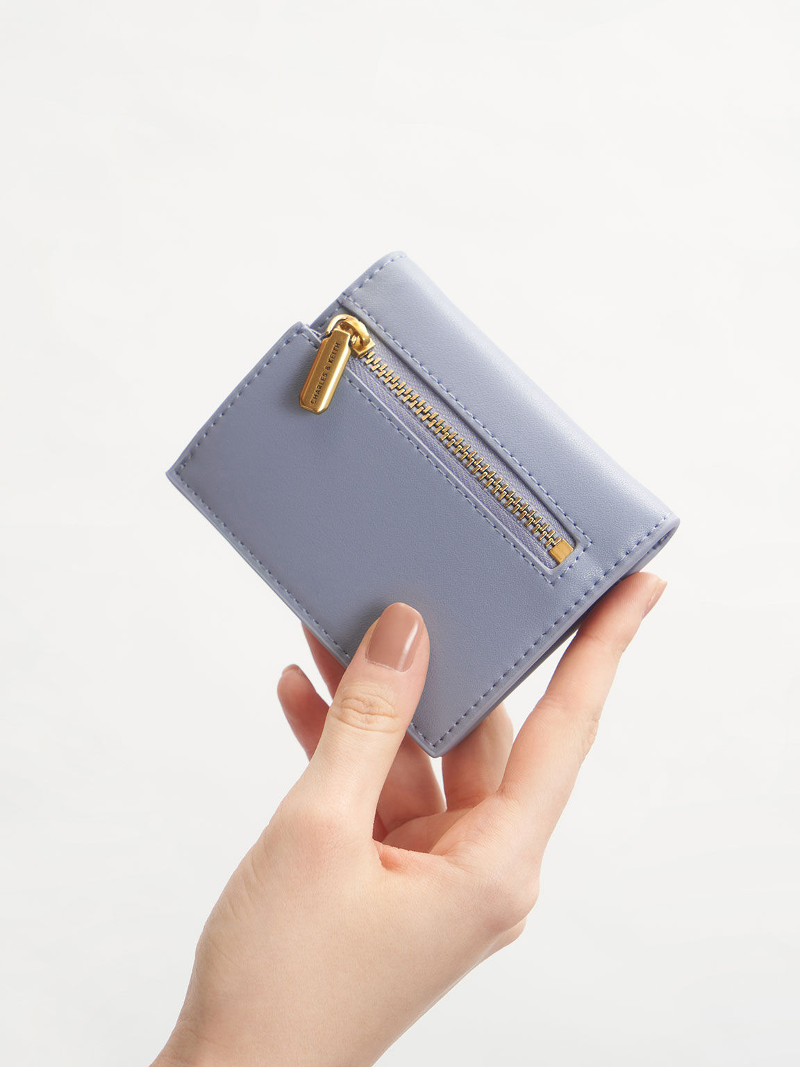Bi-Fold Small Wallet - Light Blue