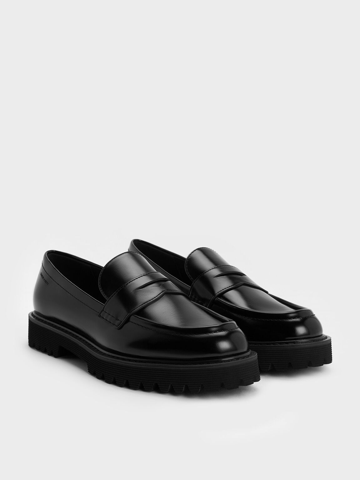 Kaiya Penny Loafers, Black Box, hi-res