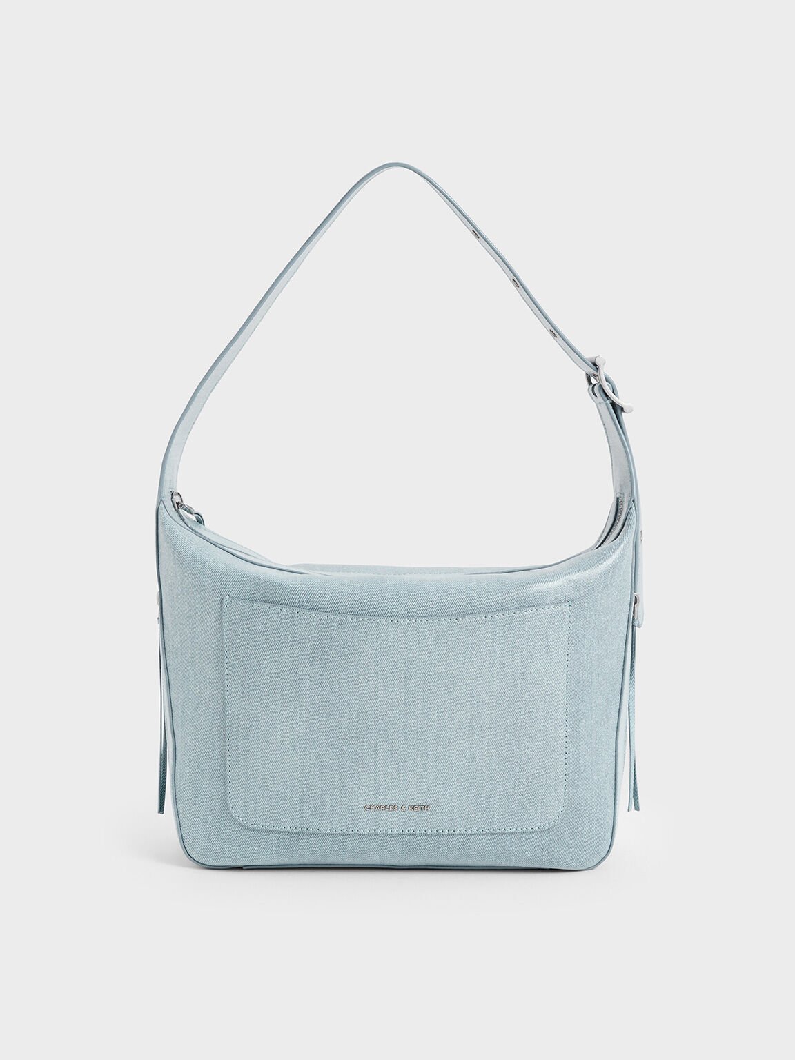 Xylia Denim Hobo Bag, Denim Blue, hi-res