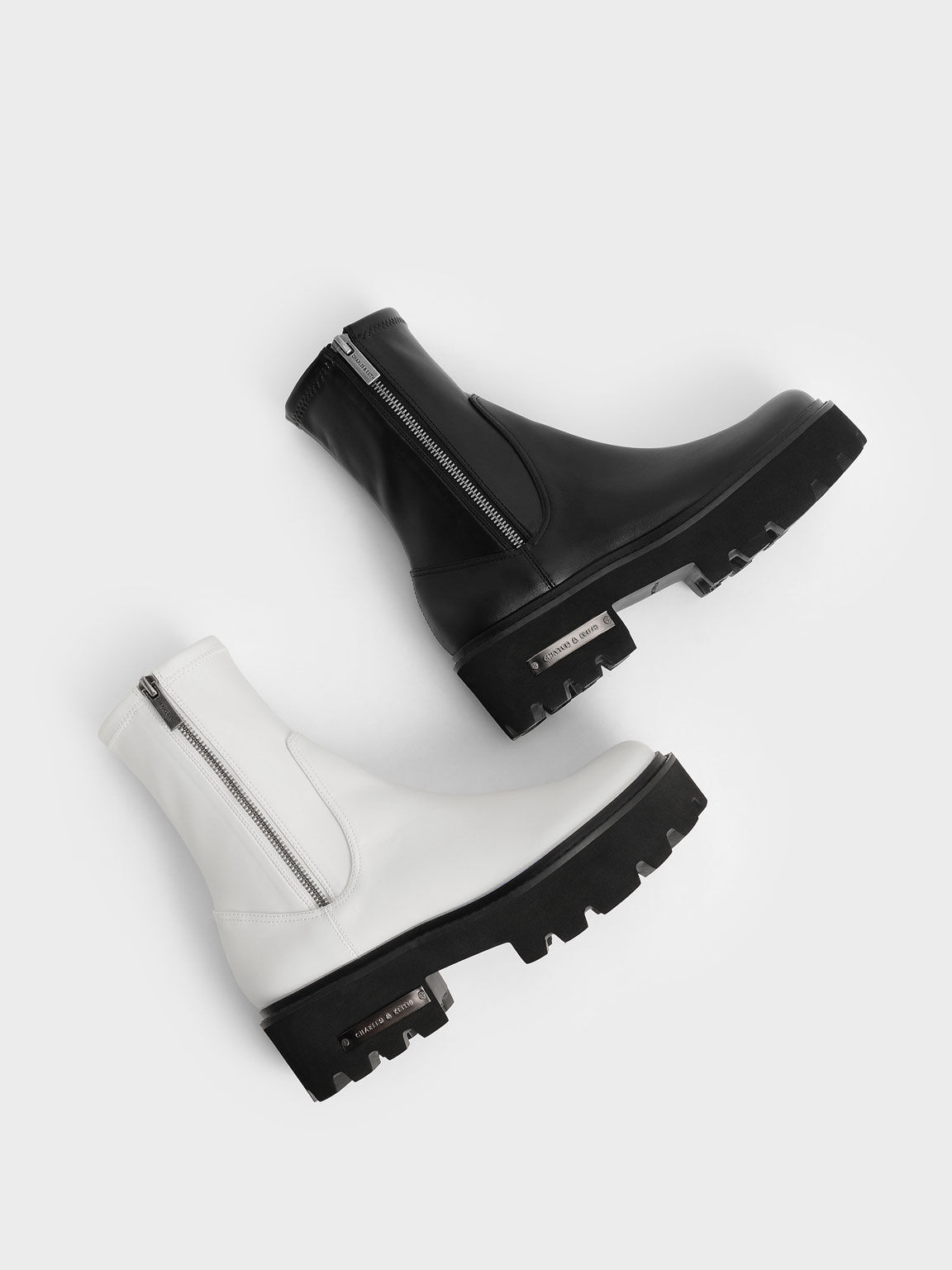 Imogen Side-Zip Ankle Boots, Black, hi-res