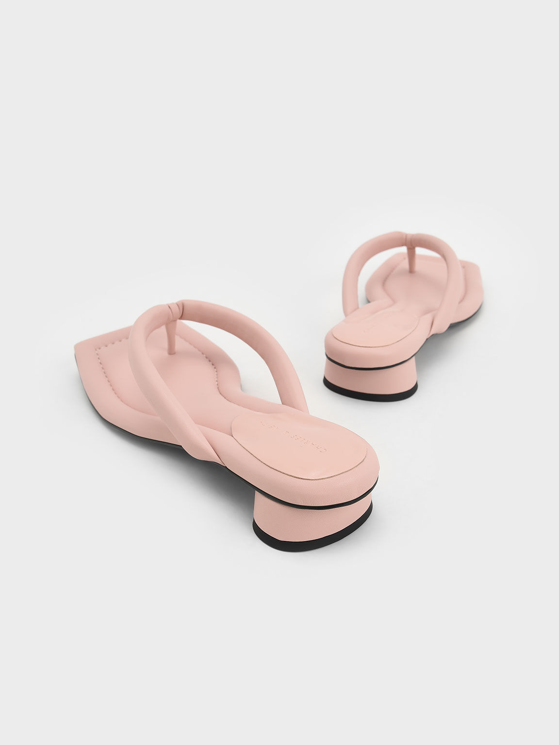 Pink Koa Thong Sandals - CHARLES & KEITH UK