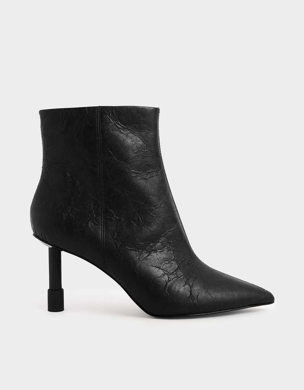 black stiletto ankle boots uk