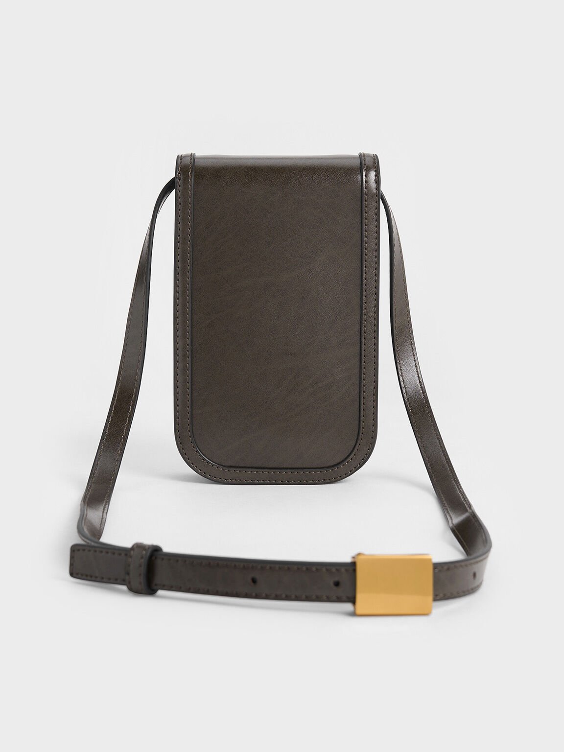 Mini Charlot Elongated Crossbody Bag, Dark Moss, hi-res