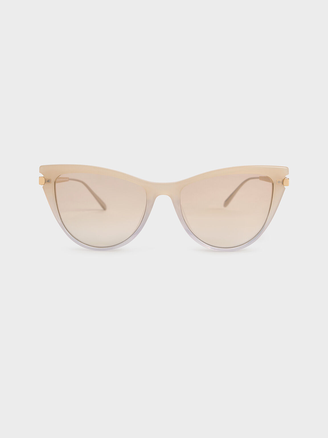 Recycled Acetate Angular Cat-Eye Sunglasses, Multi, hi-res