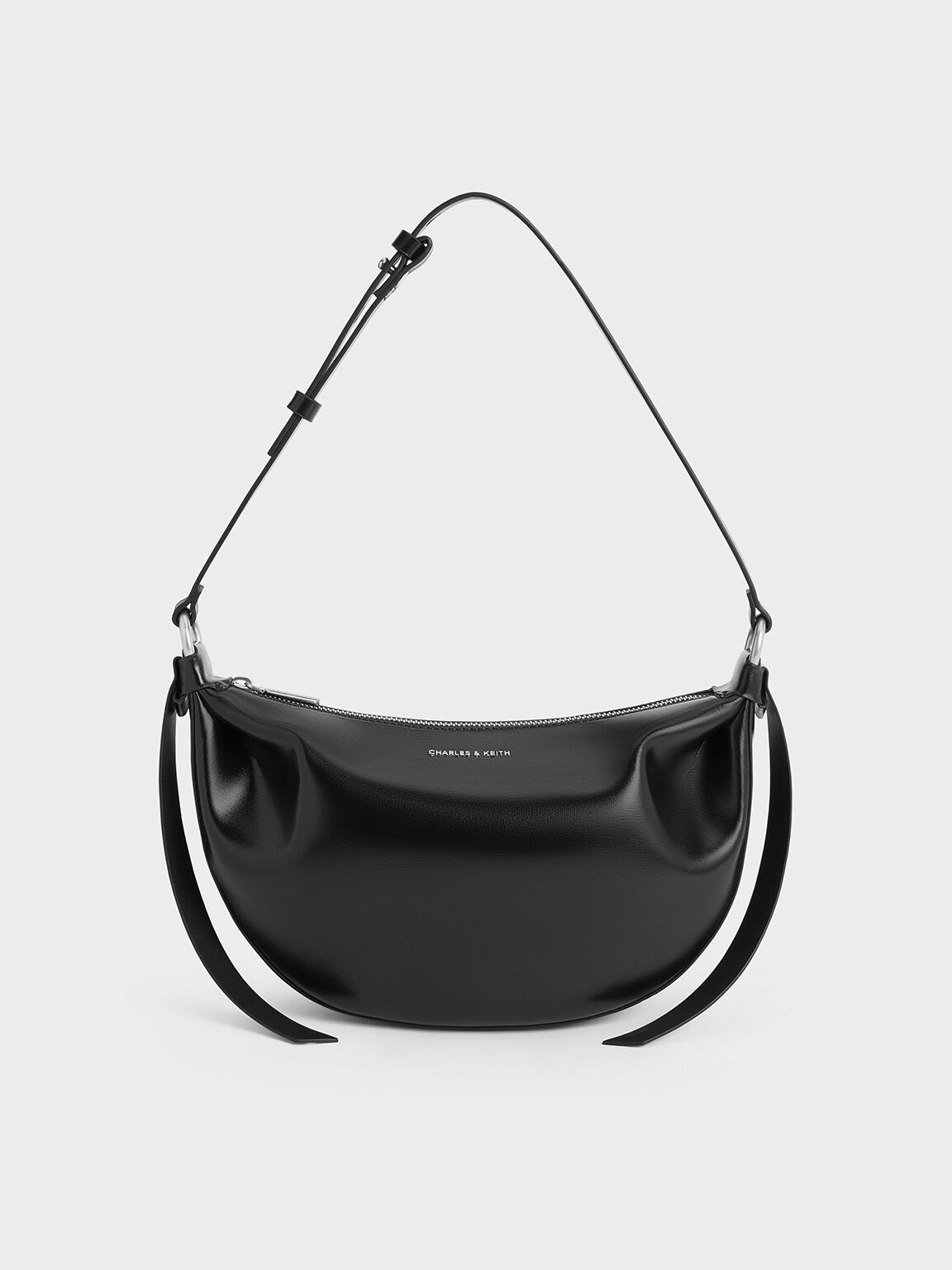 Calla Half-Moon Bag, Noir, hi-res