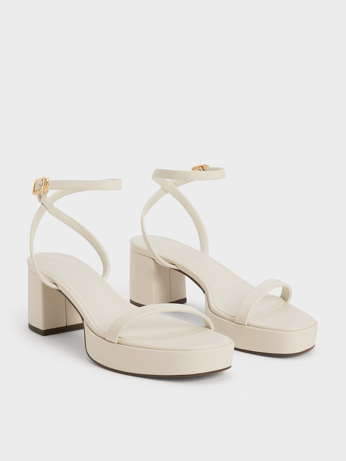 Buy London Rag White PU Party Platform Sandals With Buckles - Heels for  Women 19607866 | Myntra