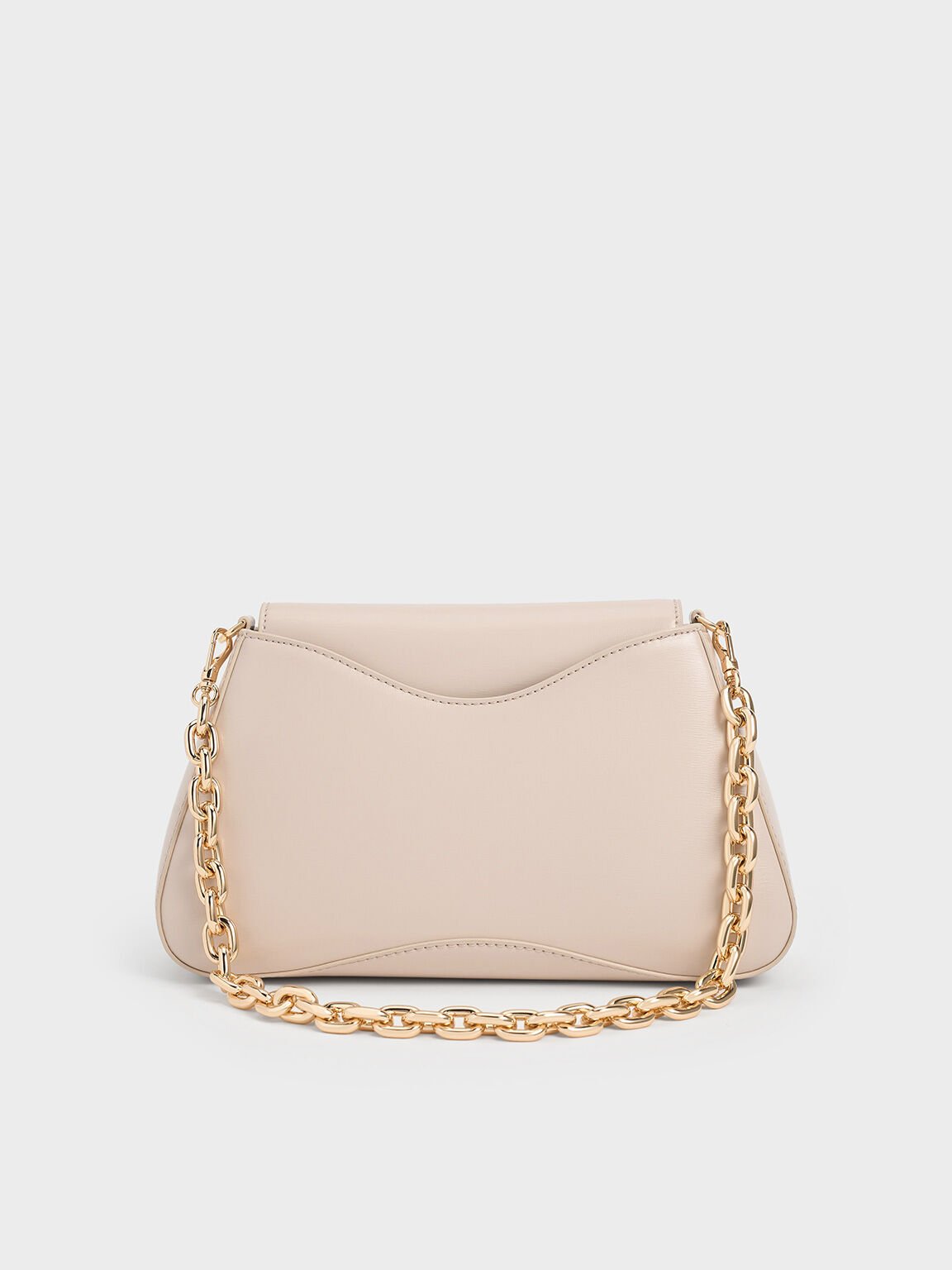 Sybill Trapeze Chain-Handle Bag, Oat, hi-res