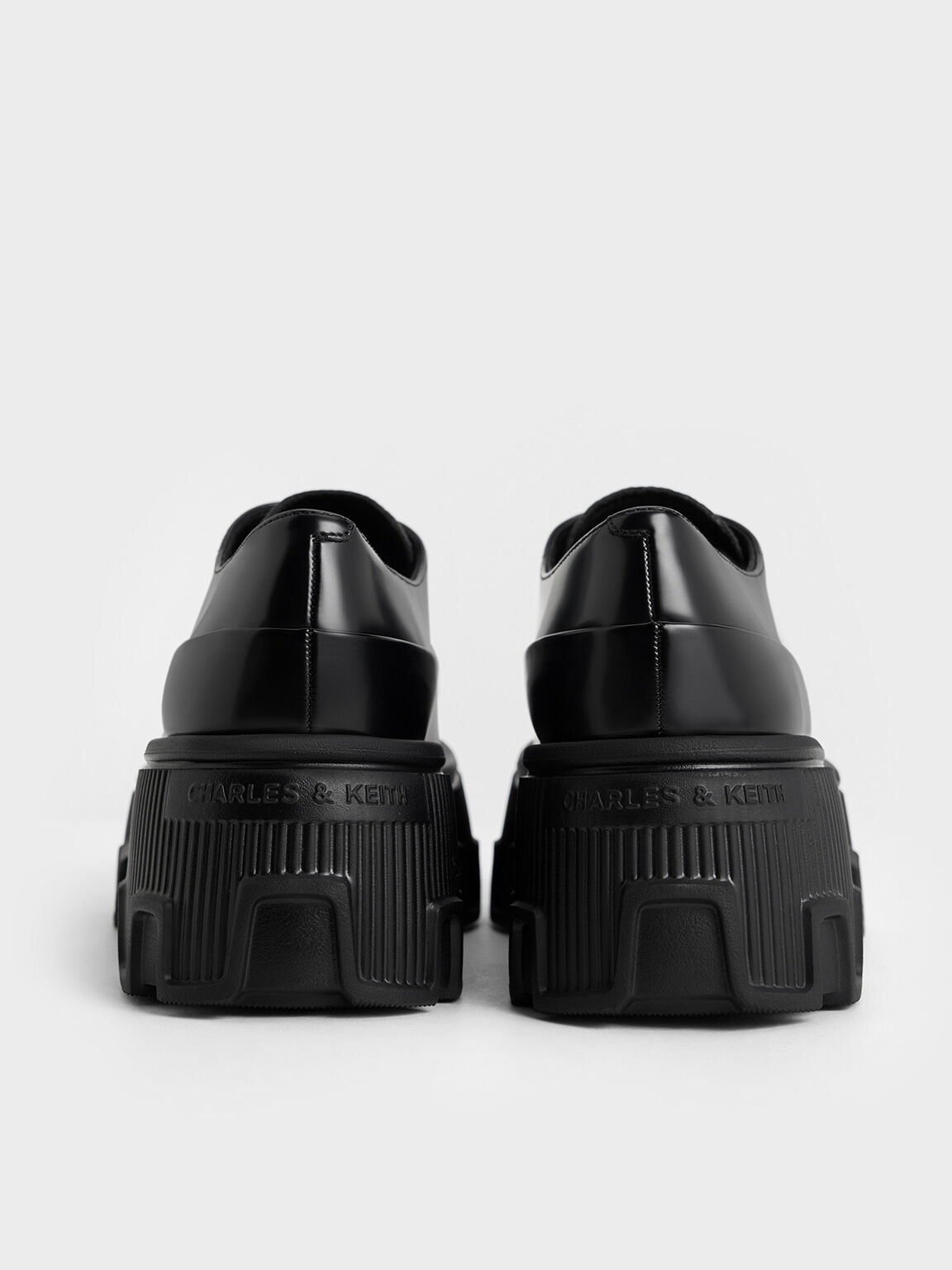 Zip-Up Platform Loafers, Black Box, hi-res