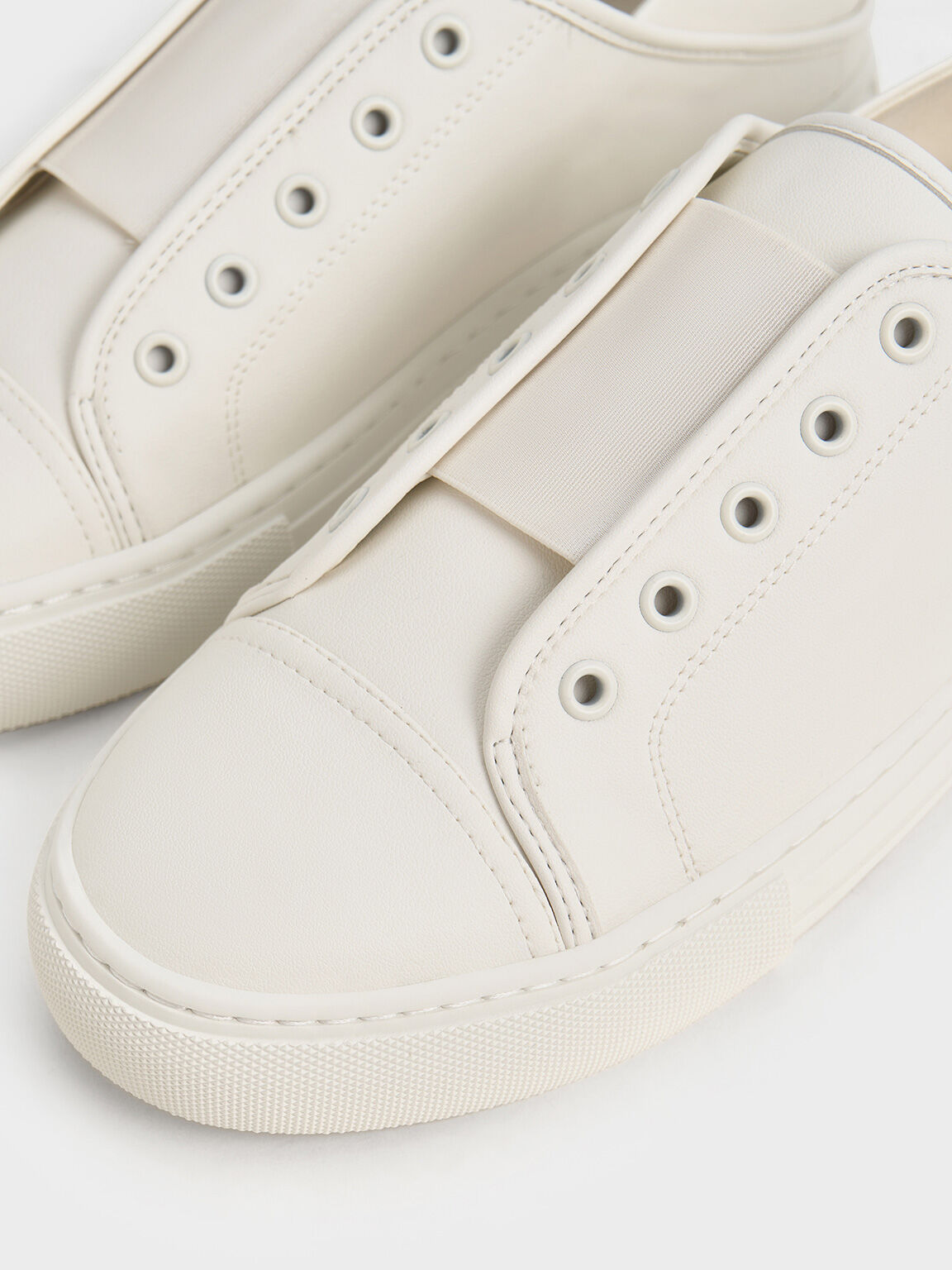 Slip-On Sneakers, White, hi-res