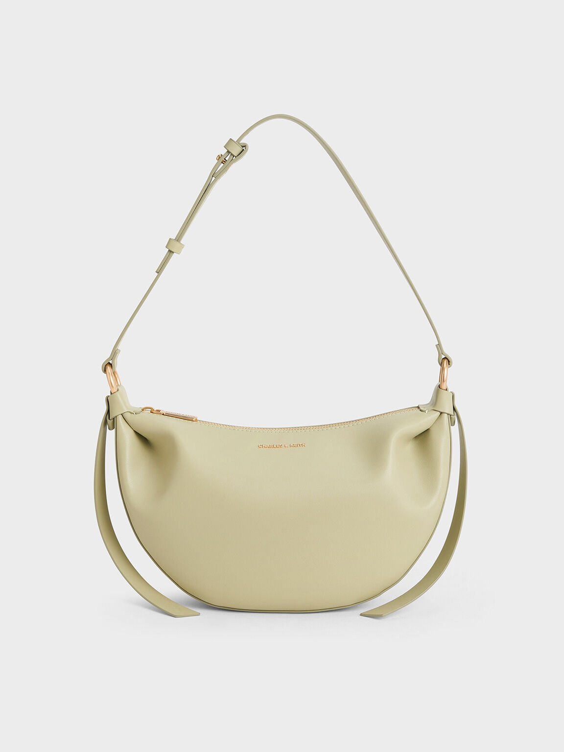 Calla Half-Moon Bag, Sage Green, hi-res