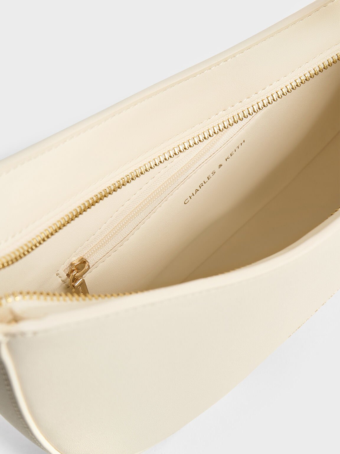 Asymmetrical Shoulder Bag, Cream, hi-res