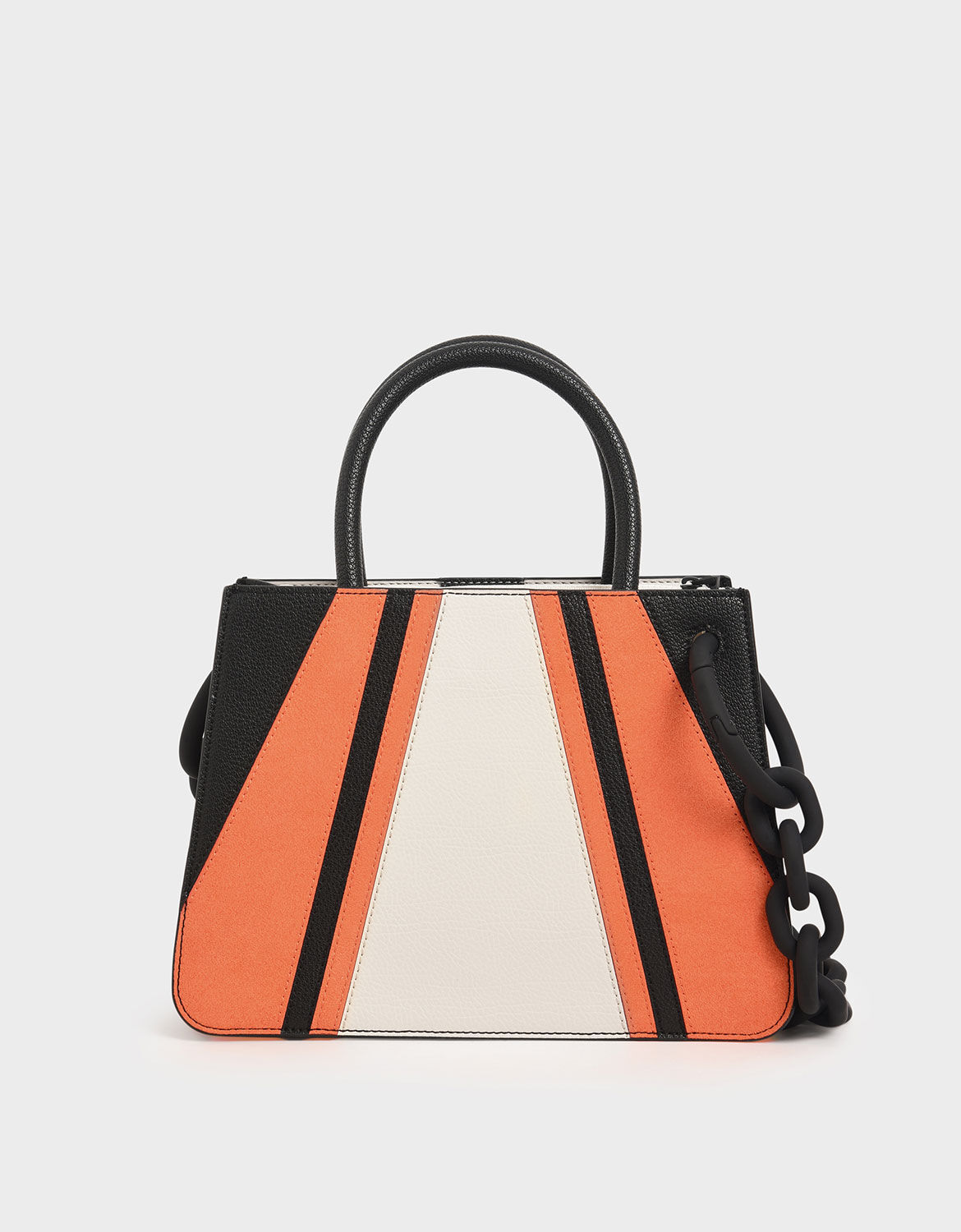 charles and keith top handle structured bag