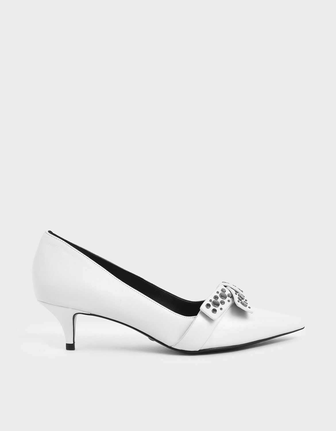 white leather pumps uk