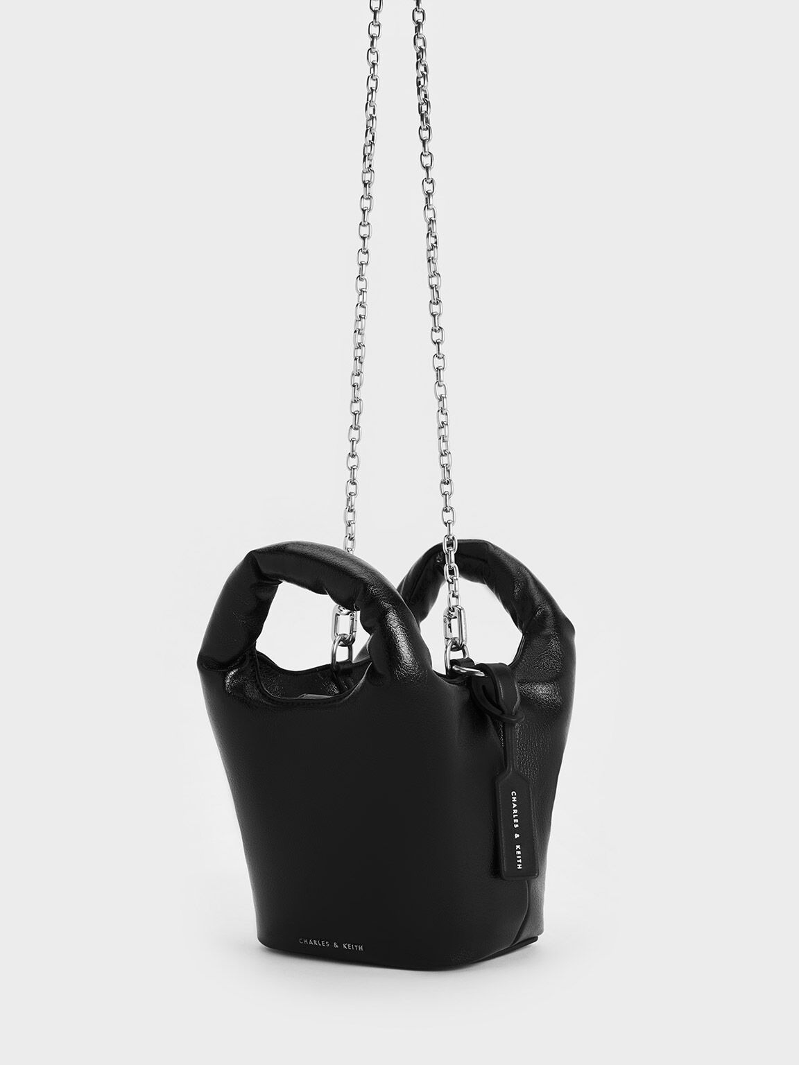 Yama Padded Chain-Handle Bag - Noir