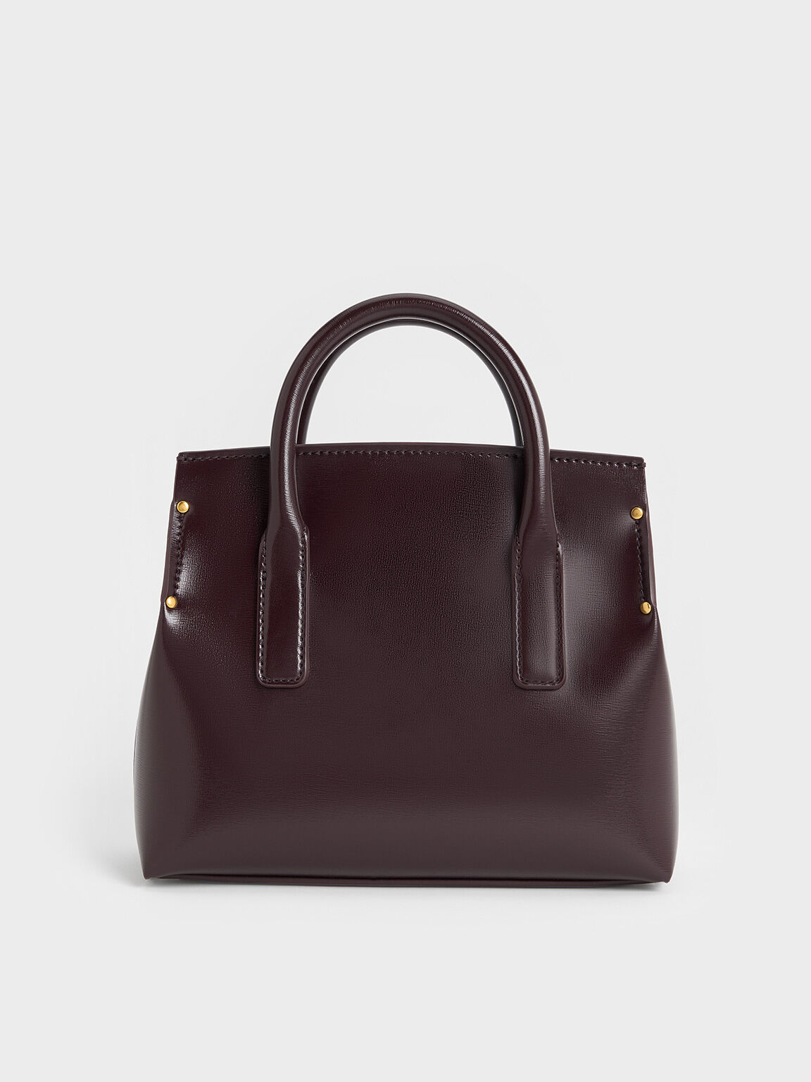 Rene Structured Top Handle Bag, Plum, hi-res