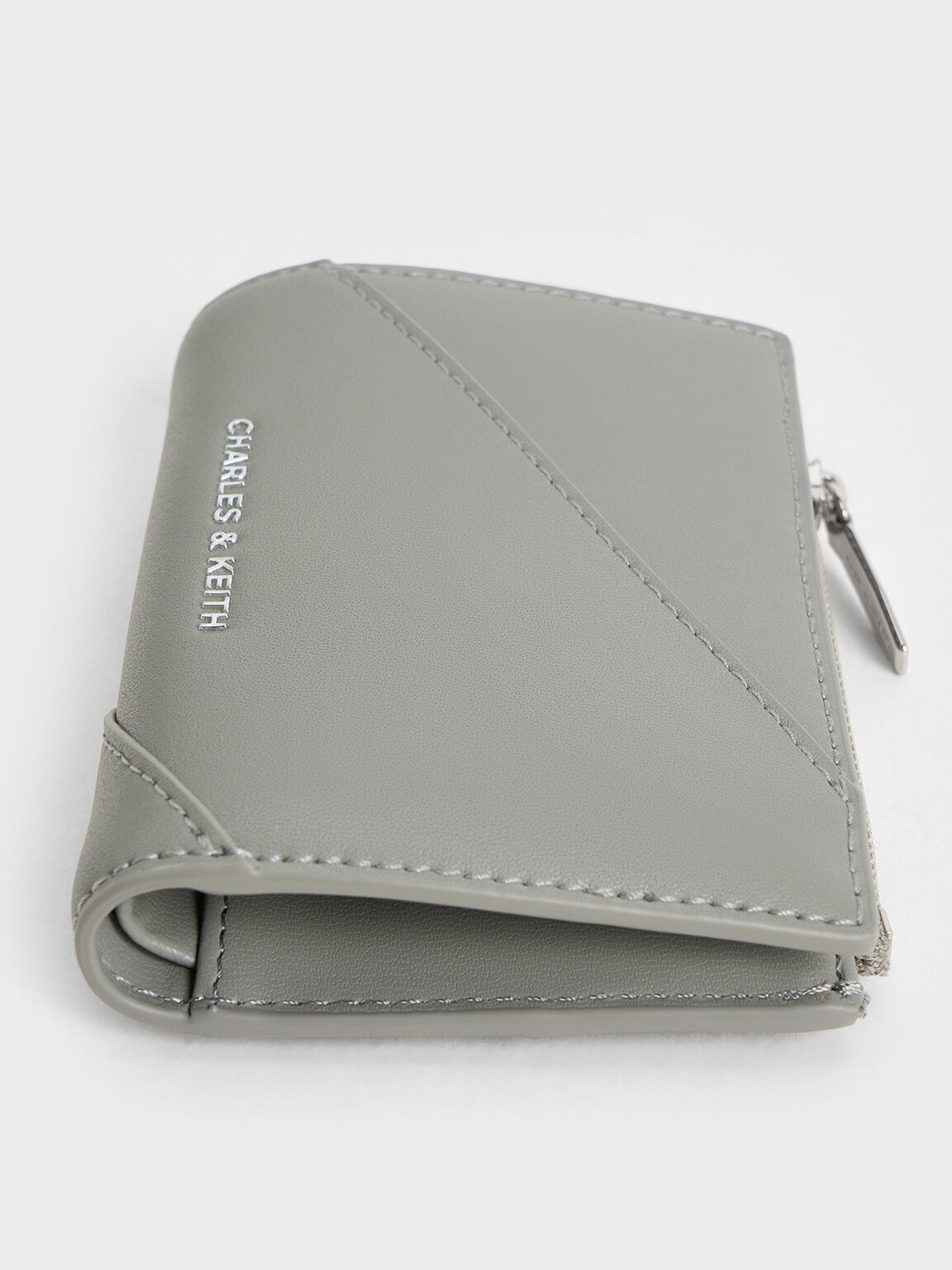 Trin Stitch-Trim Wallet, Grey, hi-res