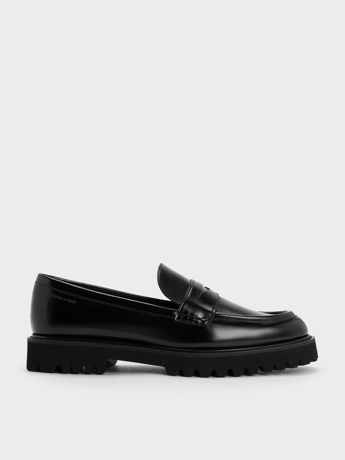 Kaiya Penny Loafers, Black Box, hi-res