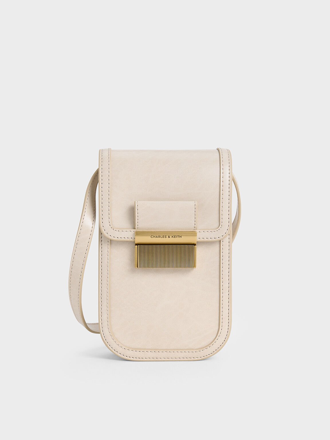 Mini Charlot Elongated Crossbody Bag, Oat, hi-res