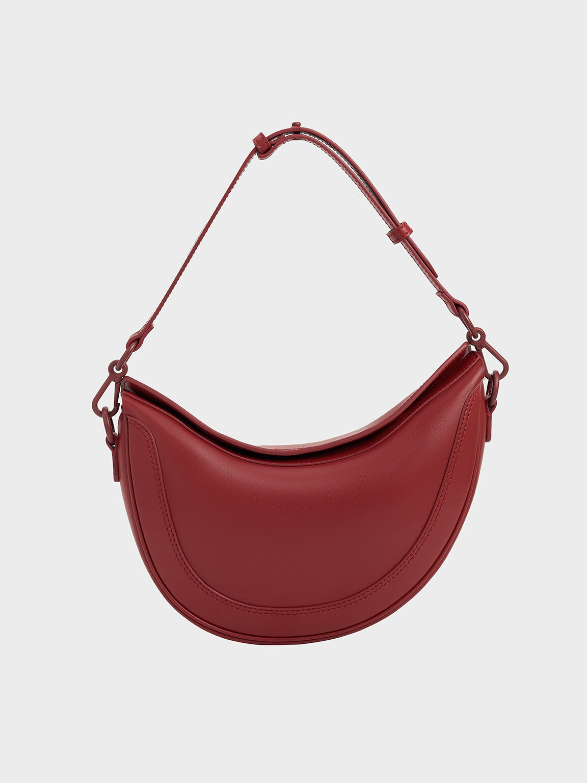 Asymmetrical Saddle Bag, Red, hi-res