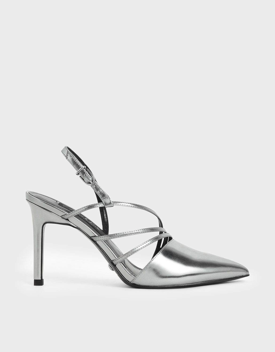 silver slingback heels uk