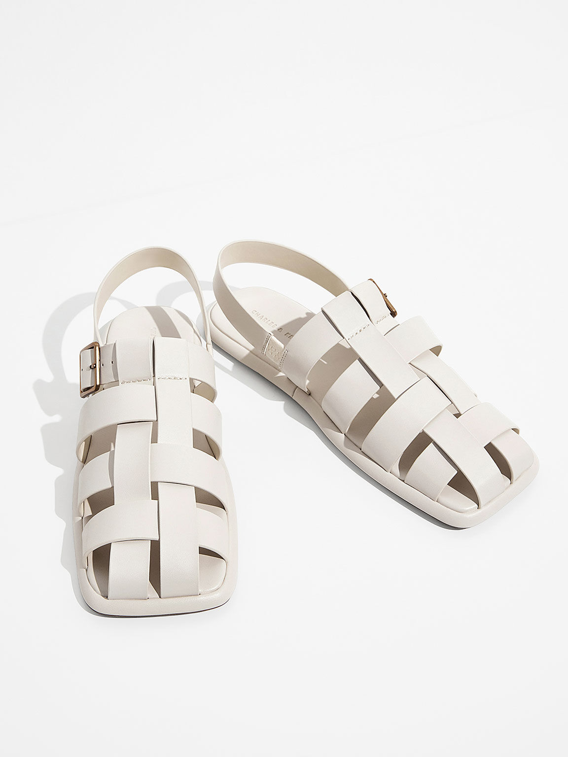 Massimo Dutti BUCKLED CAGE - Sandals - black - Zalando.co.uk