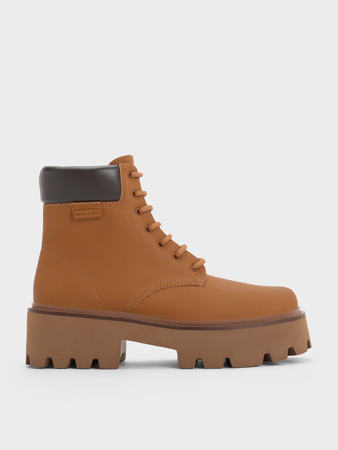 Ripley Ridged Sole Ankle Boots, Caramel, hi-res