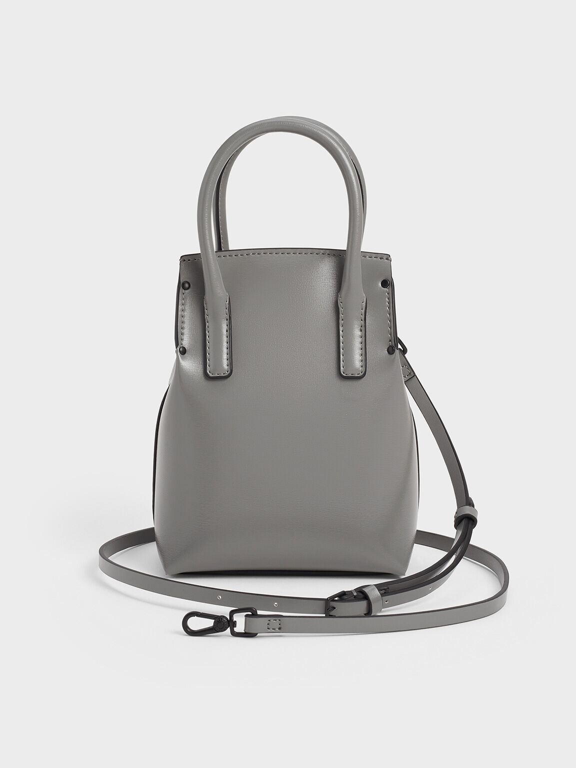 Rene Elongated Top Handle Bag, Grey, hi-res