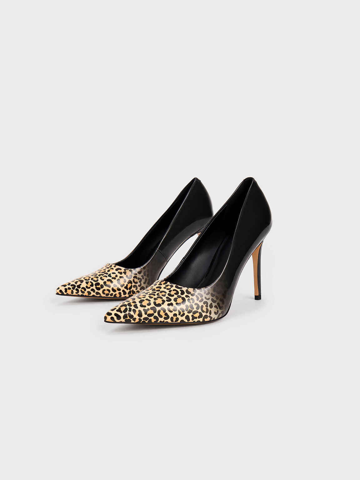 Sia Leopard Print Court - Ladies Shoes from Lunar Shoes UK