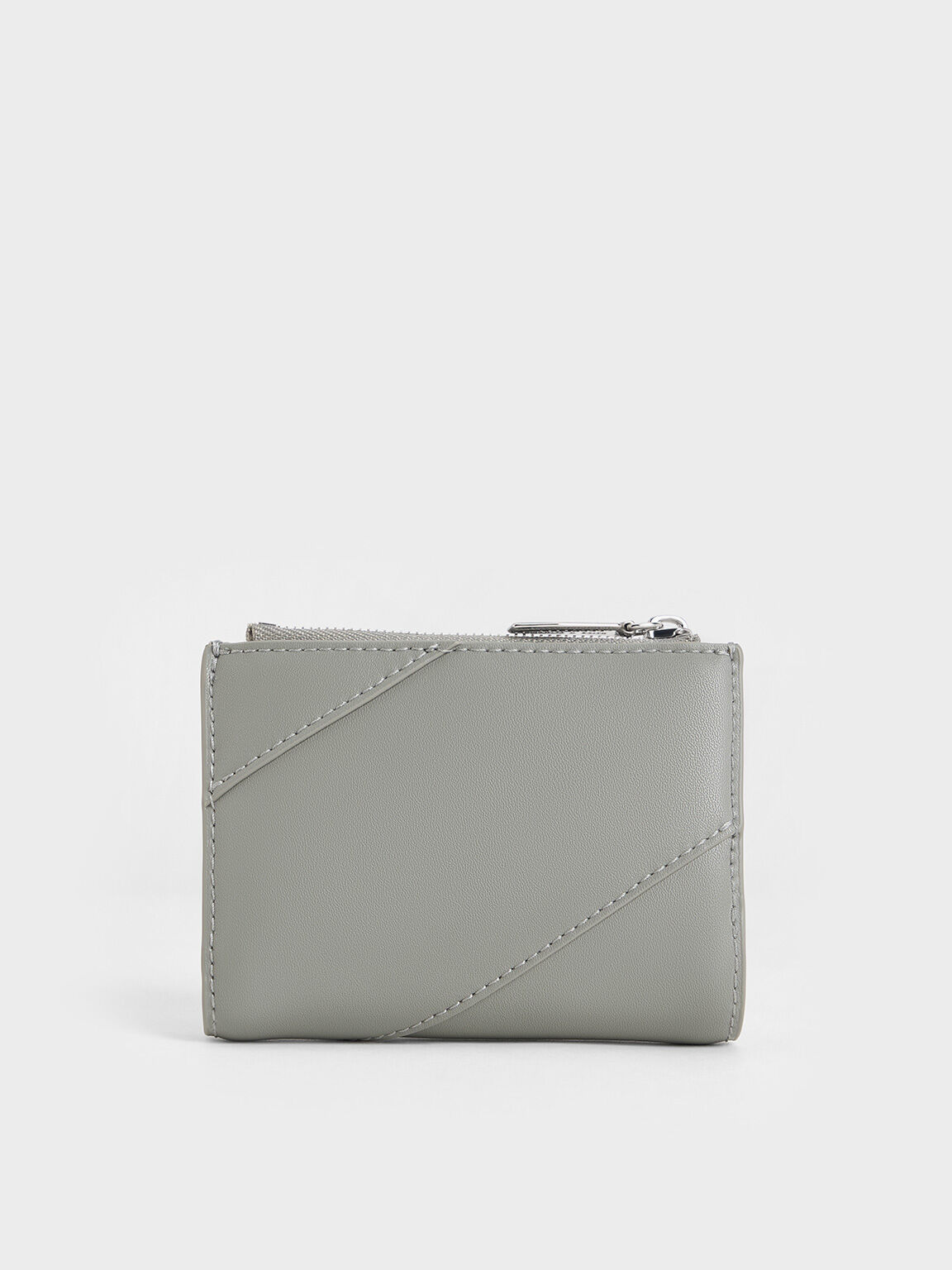 Trin Stitch-Trim Wallet, Grey, hi-res