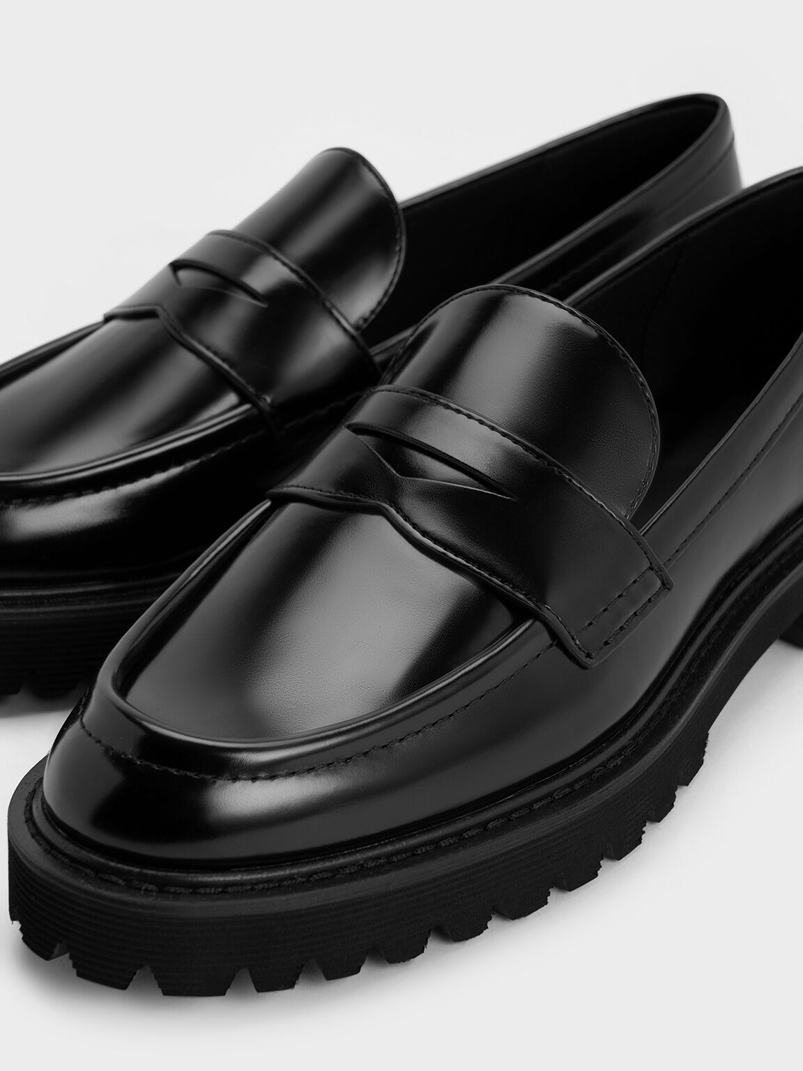 Kaiya Penny Loafers, Black Box, hi-res