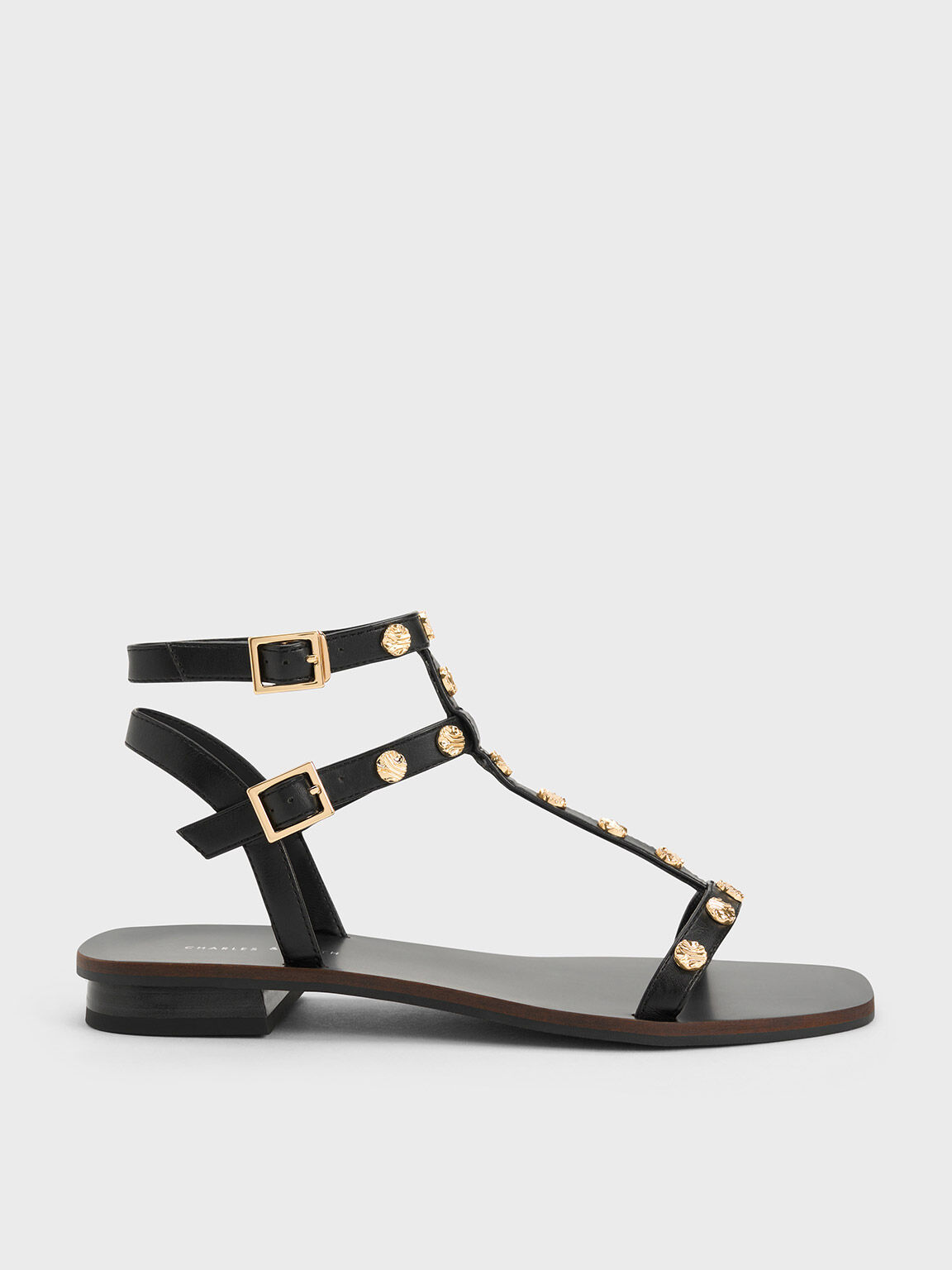 Lemonade Crystal Gladiator Sandals Black - SHOES from Lemonade UK