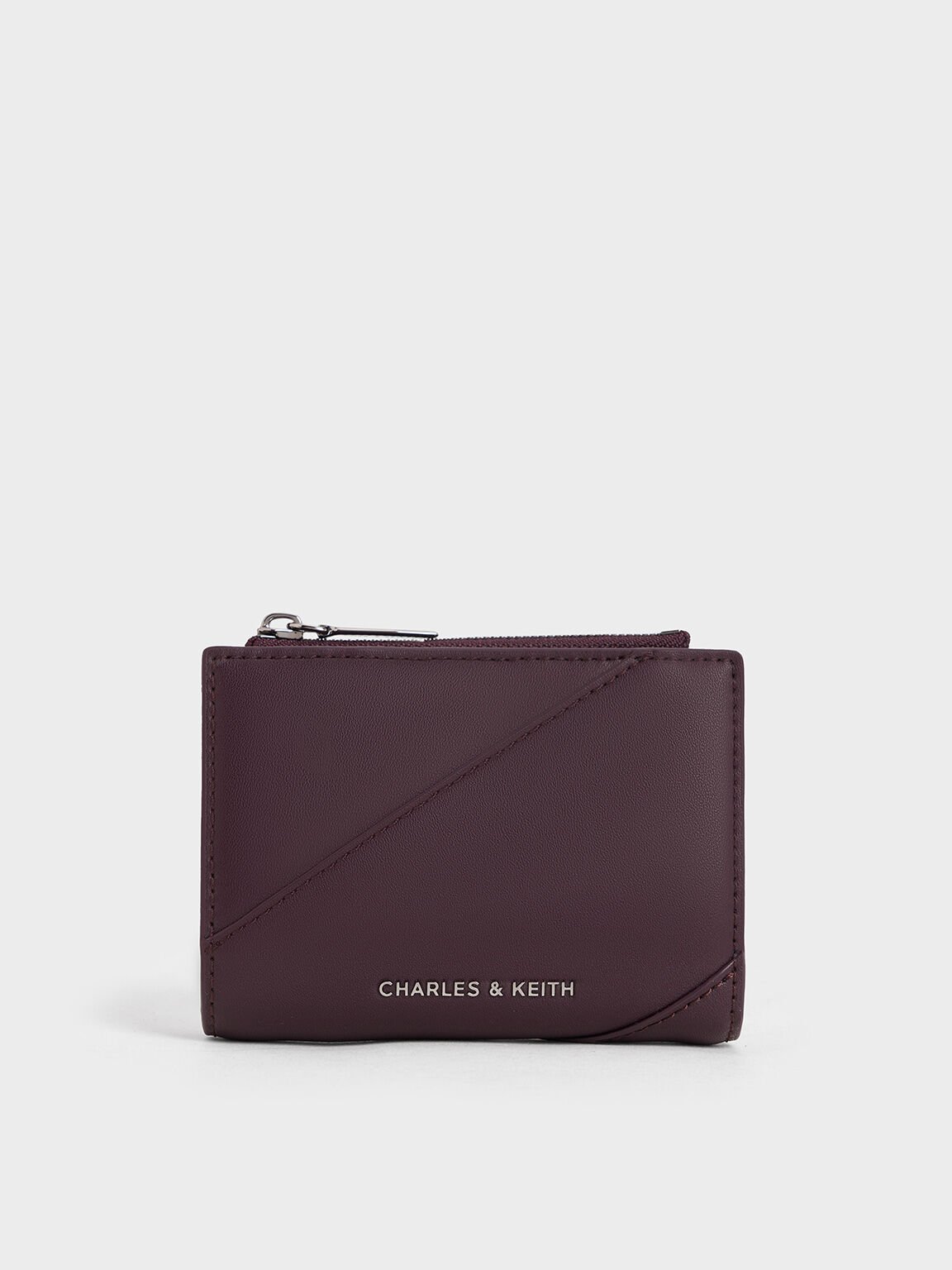 Trin Stitch-Trim Wallet, Plum, hi-res