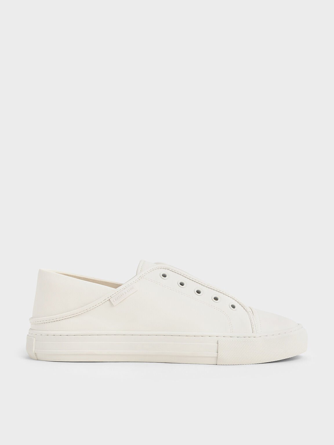 Slip-On Sneakers, White, hi-res