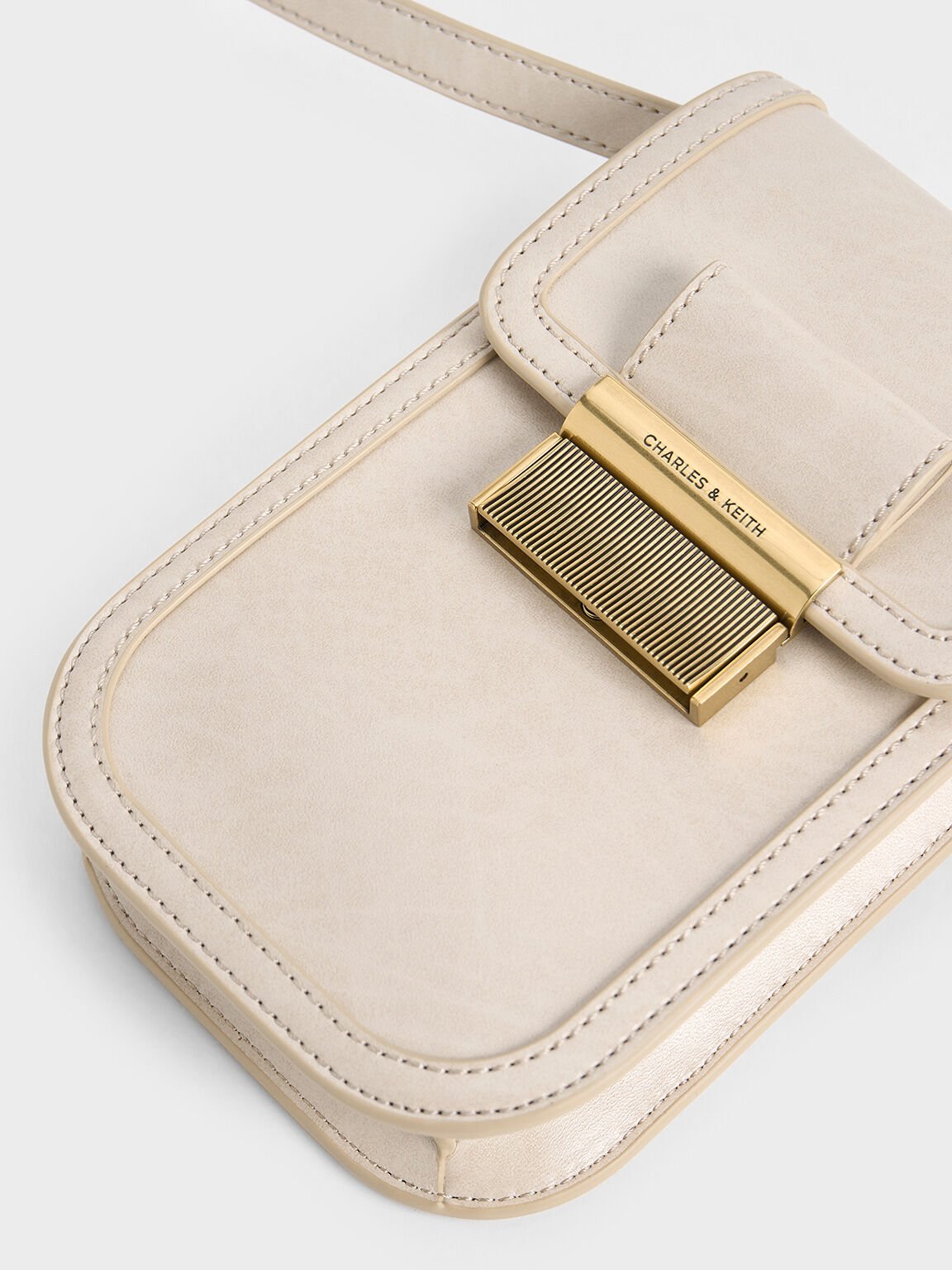 Mini Charlot Elongated Crossbody Bag, Oat, hi-res