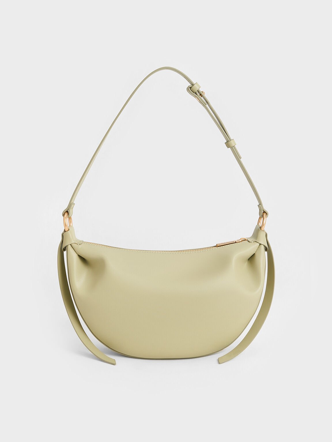 Calla Half-Moon Bag, Sage Green, hi-res