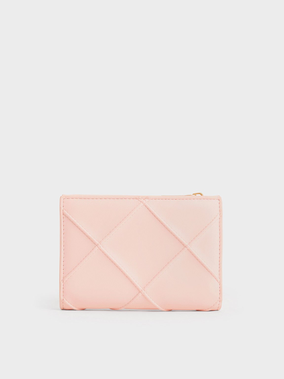 Eleni Quilted Wallet, Light Pink, hi-res