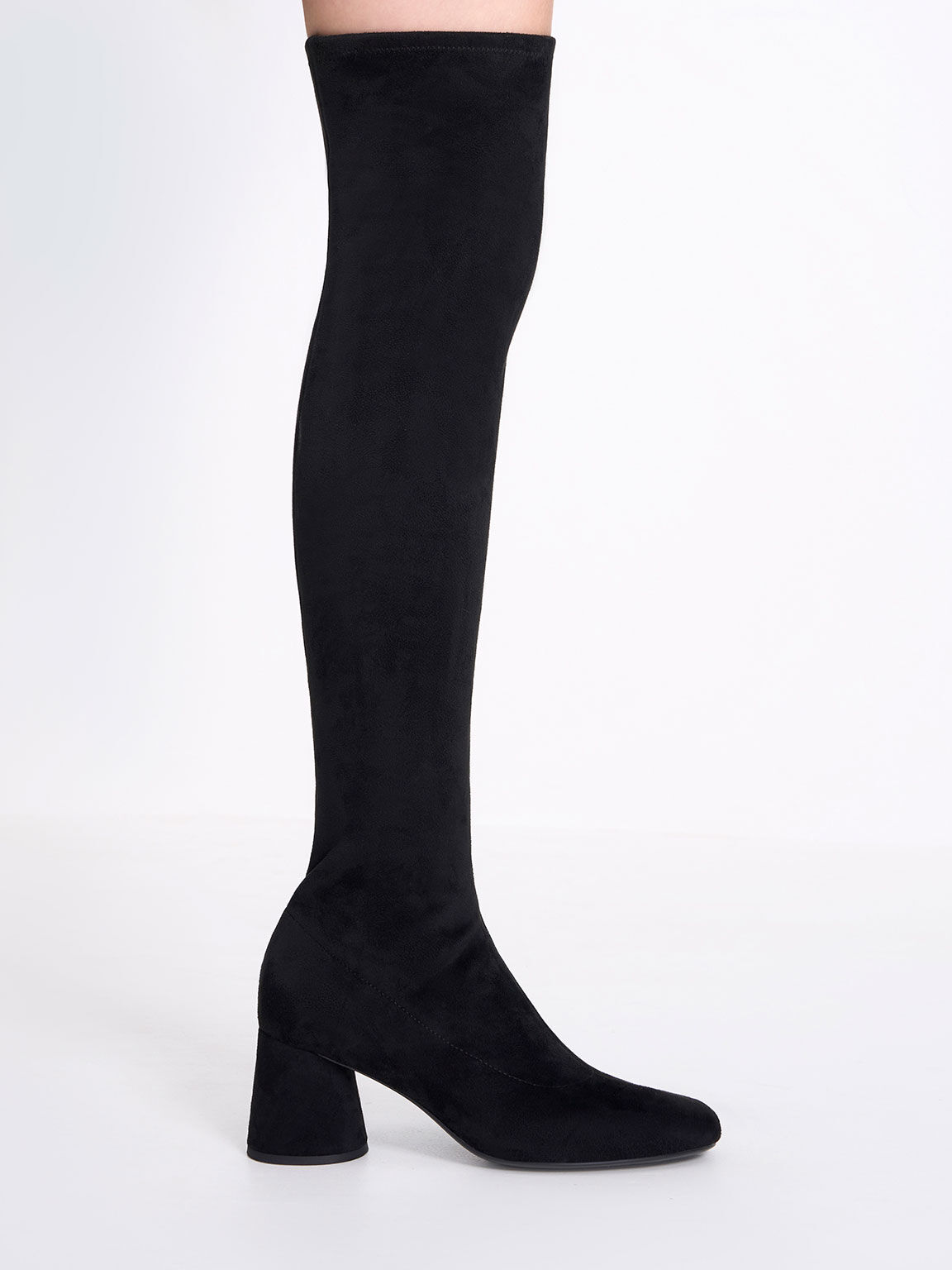Ladies Thigh High Boots Womens Over The Knee Stiletto Heel Stretchy Shoes  Sizes | eBay