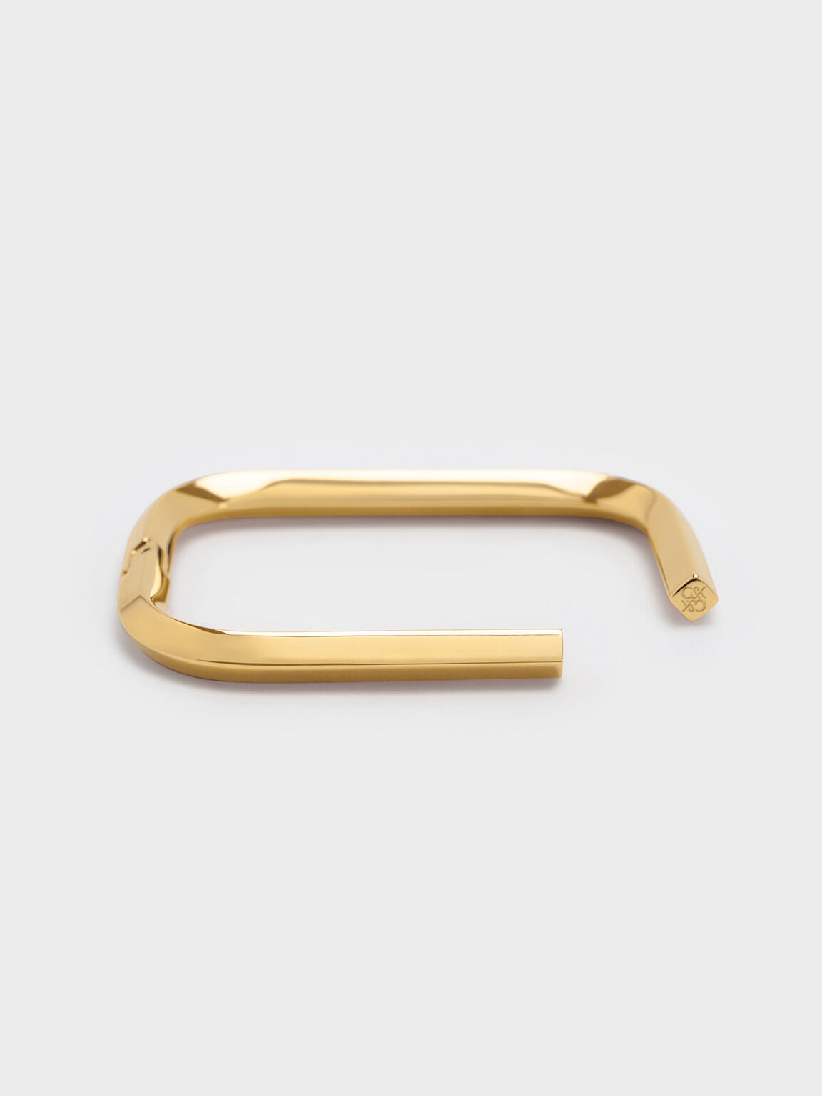 Angular Cuff Bracelet, Gold, hi-res