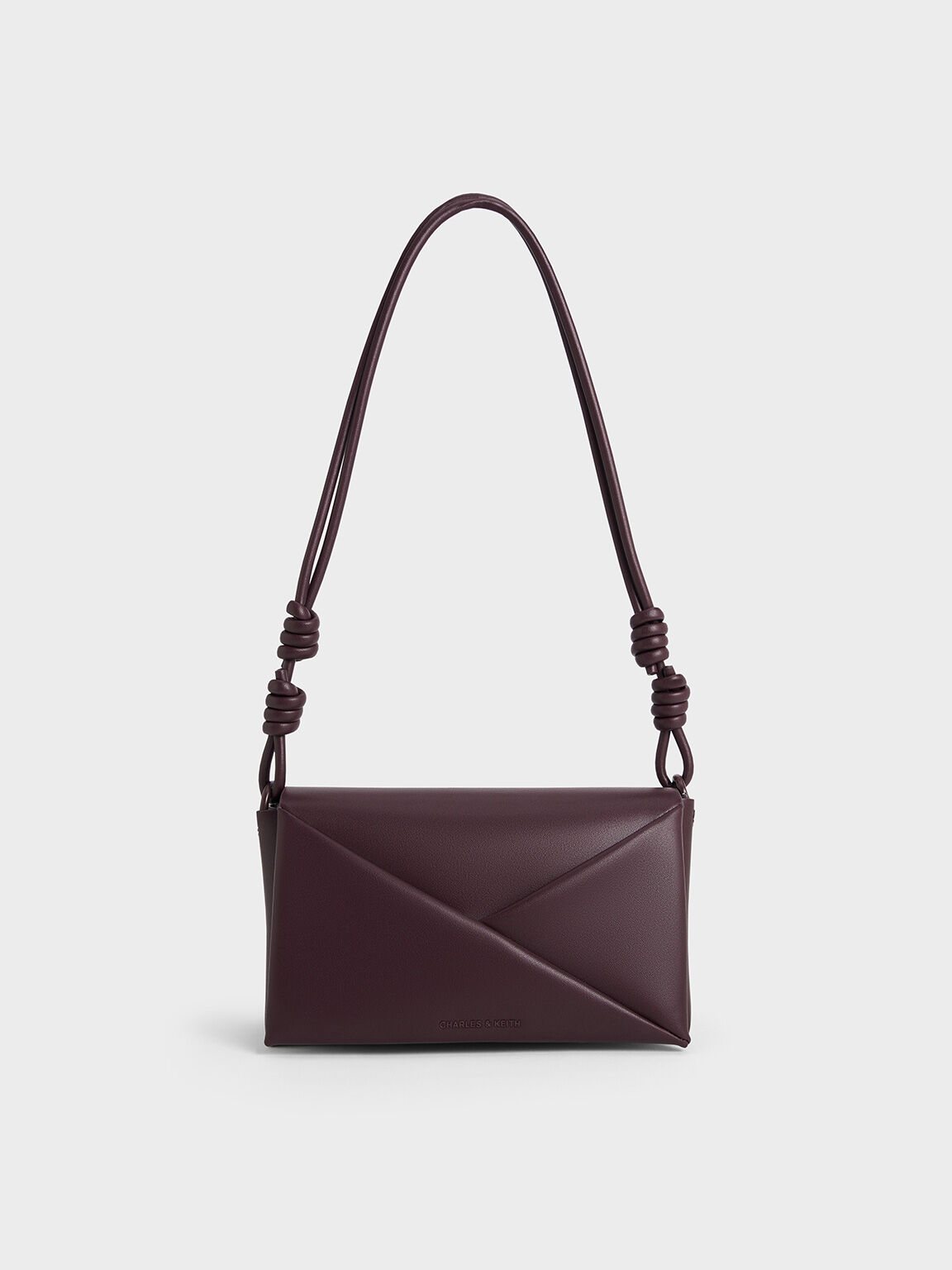 Midori Geometric Shoulder Bag, Plum, hi-res