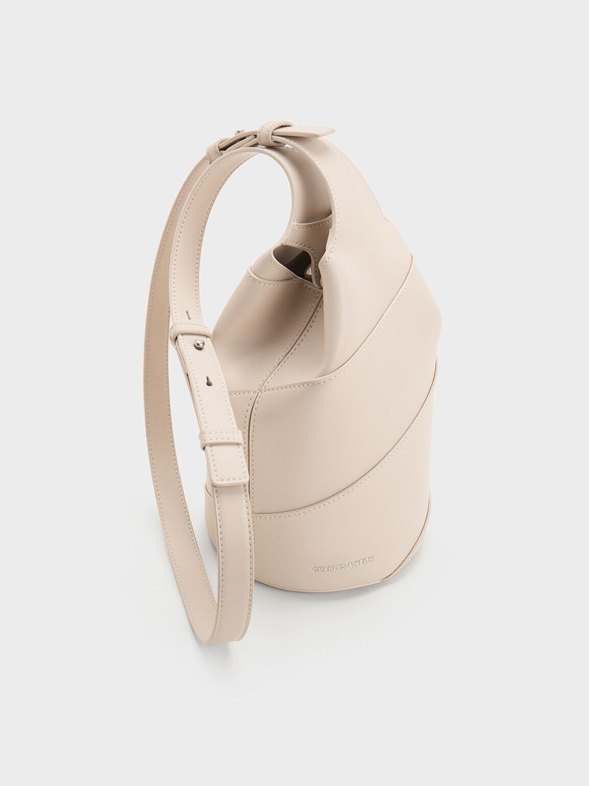 Trin Cylindrical Bucket Bag, Oat, hi-res