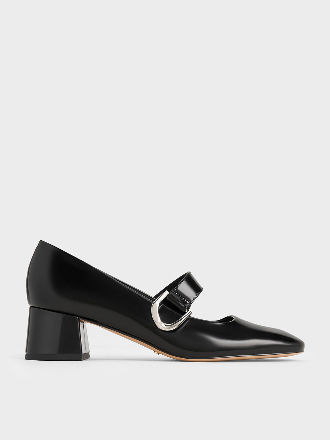 Gabine Leather Mary Jane Pumps, Black Box, hi-res