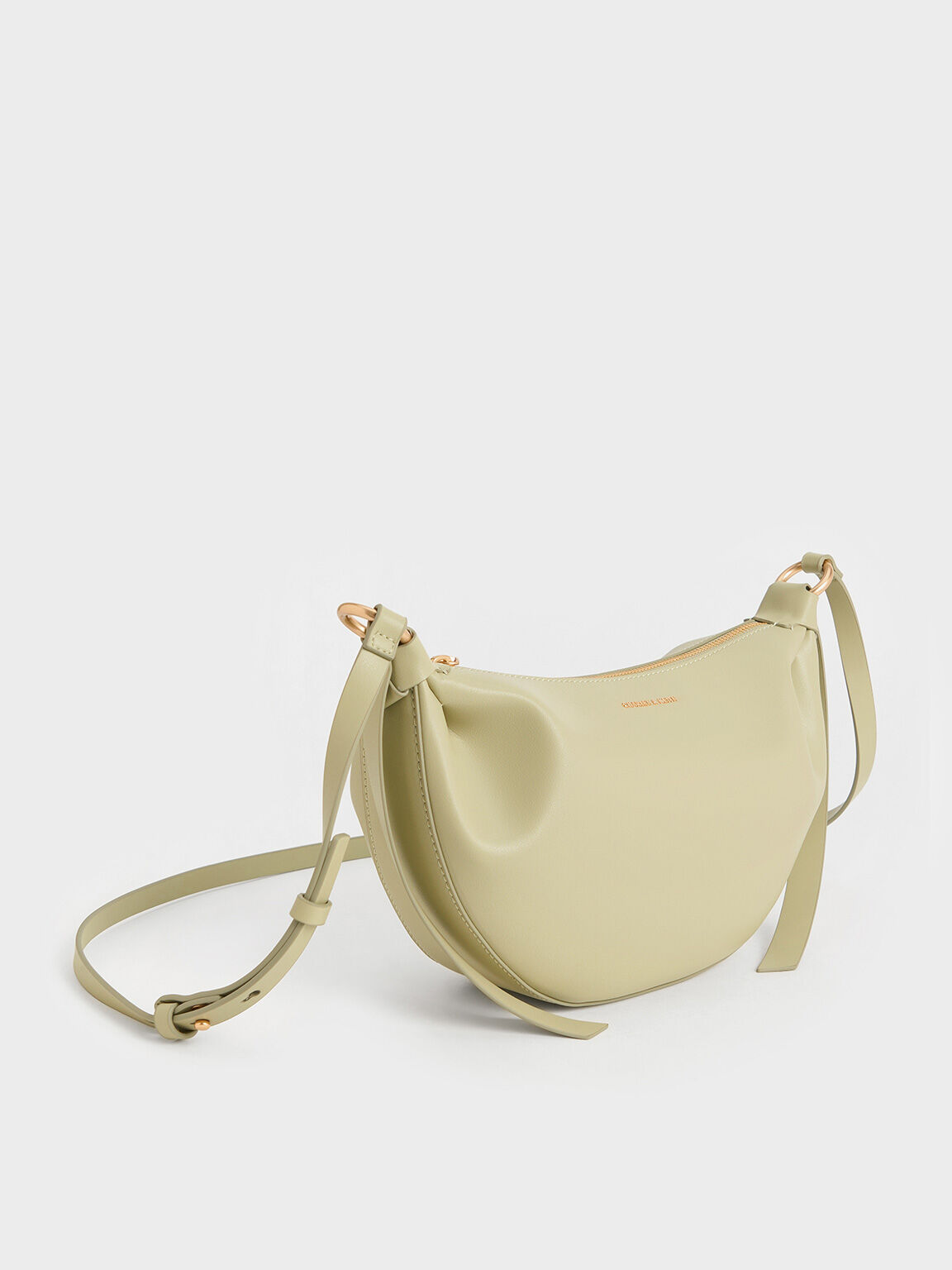 Calla Half-Moon Bag, Sage Green, hi-res