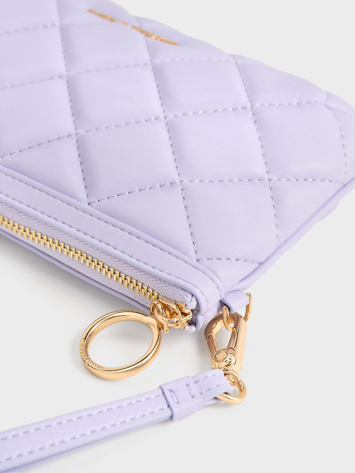 Cressida Quilted Wristlet, Lilac, hi-res