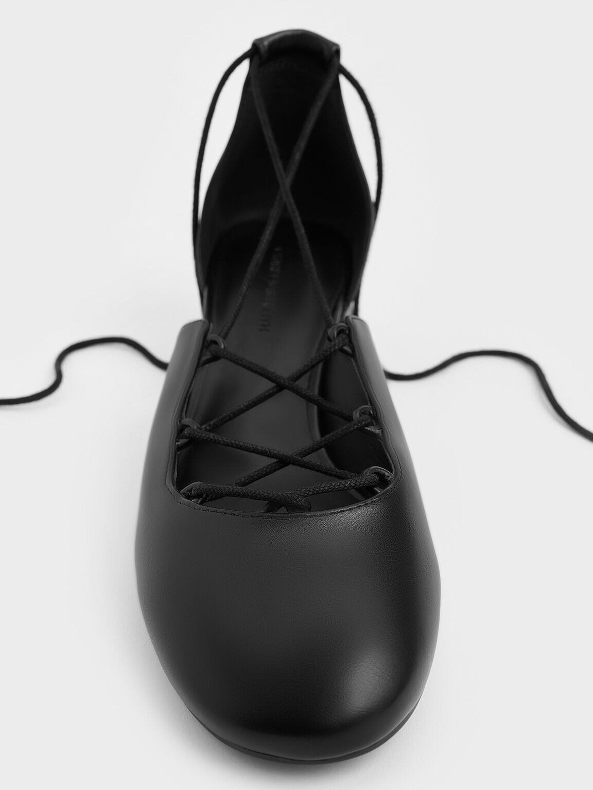 Lace-Up Tie-Around D'Orsay Pumps, Black, hi-res