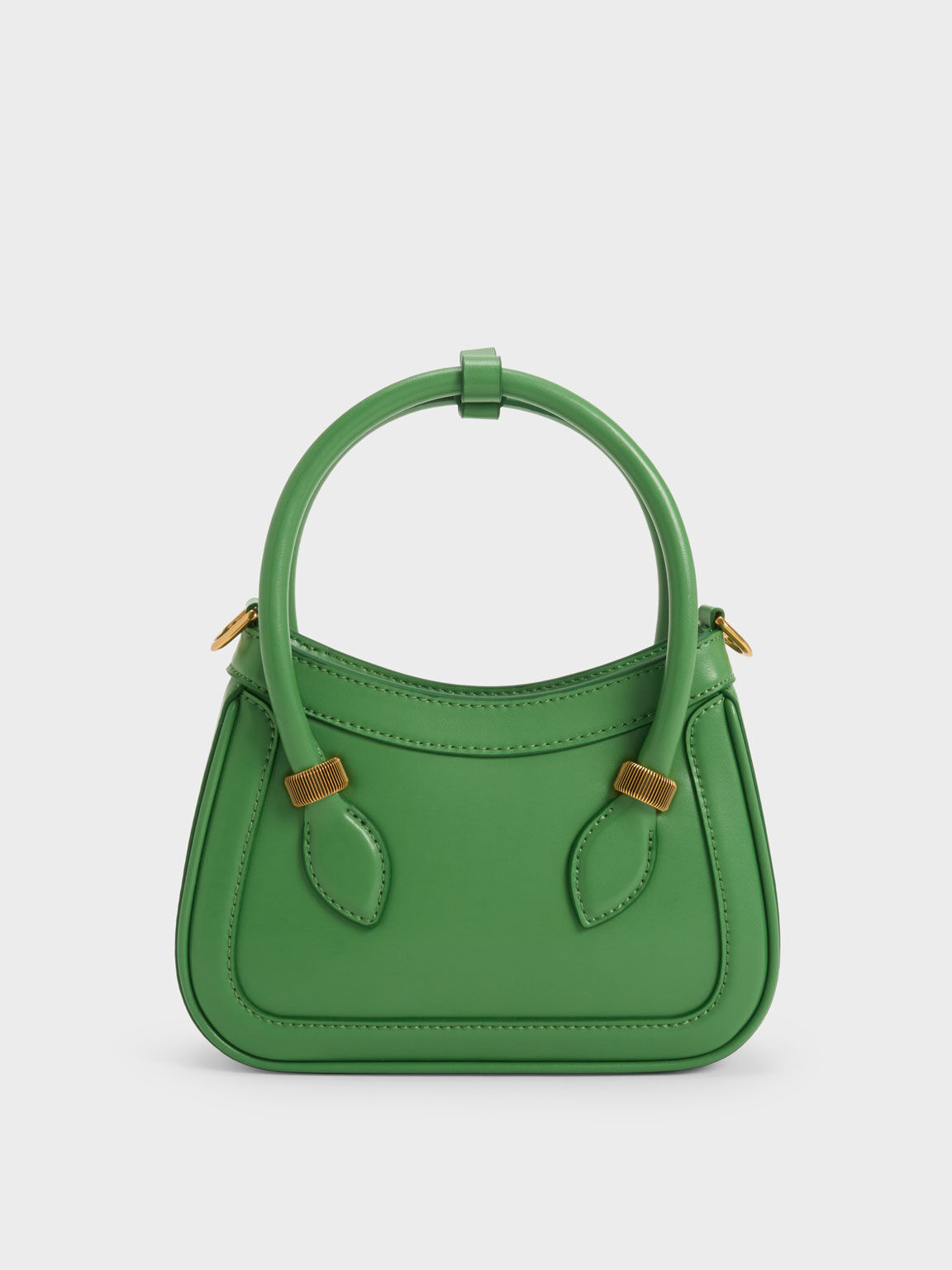 Green Bonnie Curved Tote Bag - CHARLES & KEITH UK