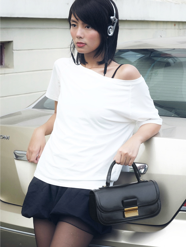 Women’s Charlot bag in taupe, as seen on Chriselle Lim - CHARLES & KEITH