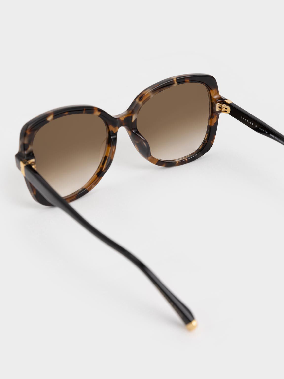 Recycled Acetate Tortoiseshell Butterfly Sunglasses - T. Shell
