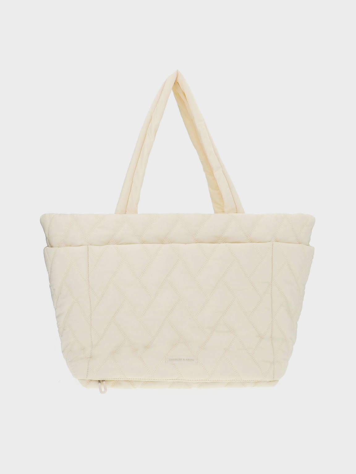 Charles & Keith - Nylon Chevron Tote Bag