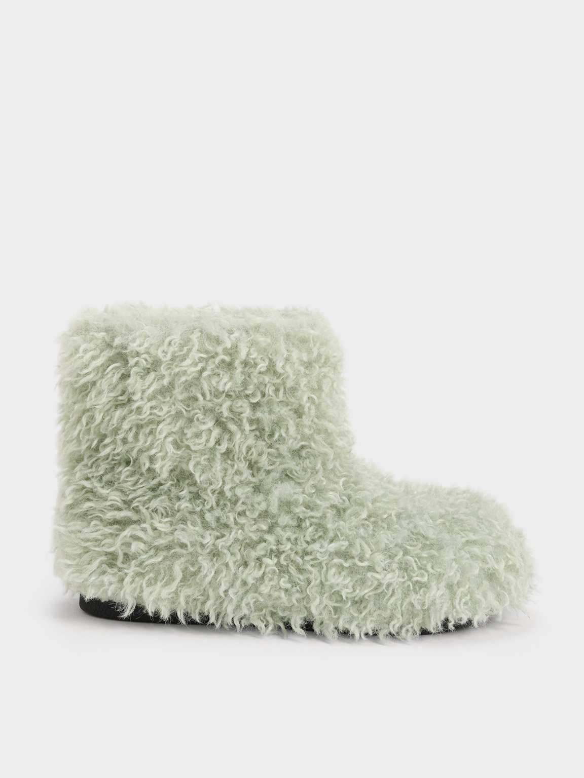 Charles & Keith - Furry Ankle Boots